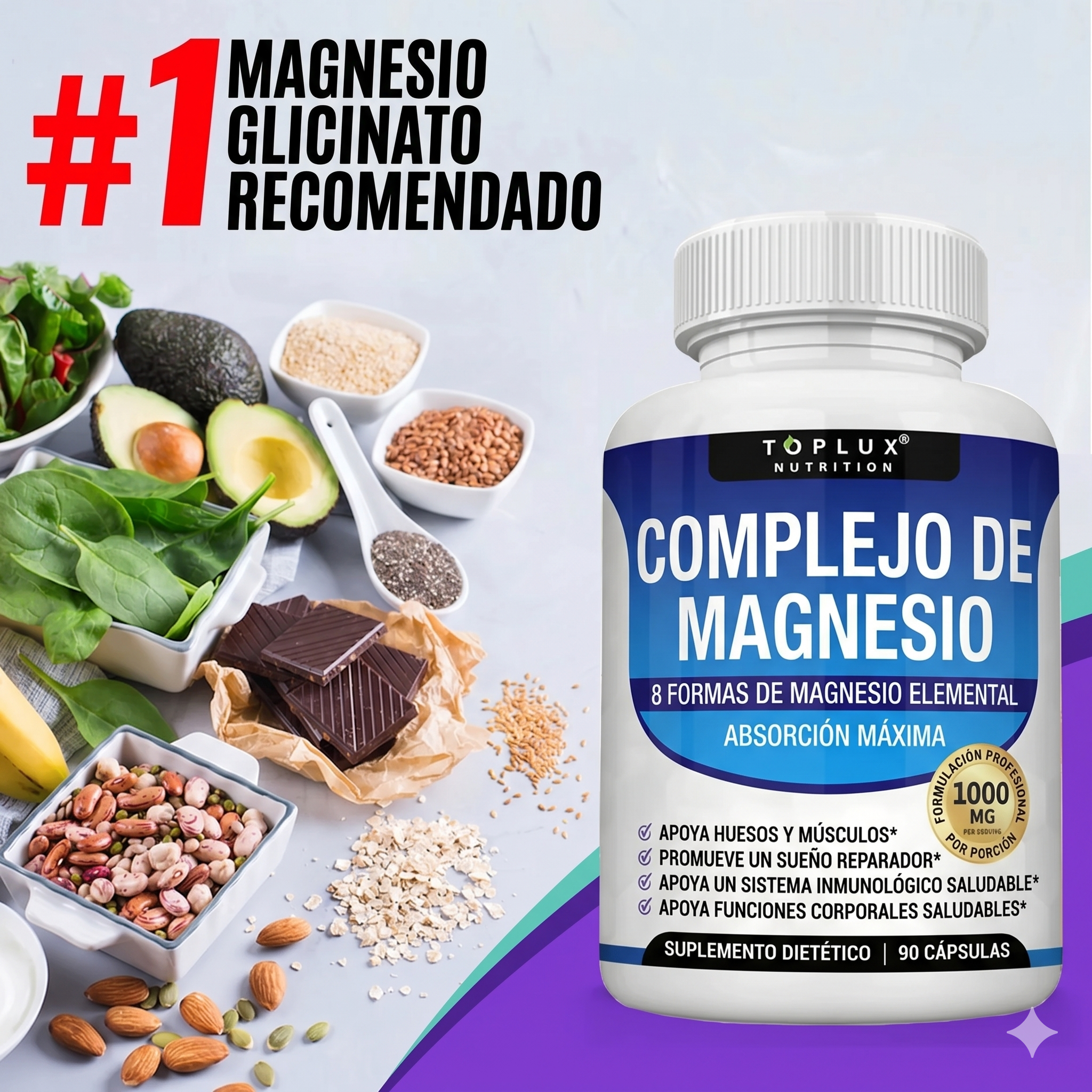 Magnesio Complejo Bienestar Diario Natural